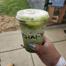 Banana matcha with soy. Banana matcha with soy.