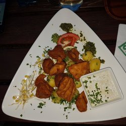 Steinklammer Heuriger & Weinbau - Gebackene Steinpilze mit Sauce Tatar u. Petersilienerdäpfel