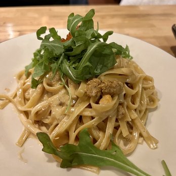 Kokkaku - Uni Cream Fettucine with Ikura - New American Near Me - Seattle, Washington Kokkaku - Uni Cream Fettucine with Ikura - New American Near Me - Seattle, Washington