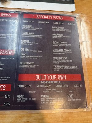Menu photo 1 RoadHouse Pizza Crestline, CA Menu photo 1 RoadHouse Pizza Crestline, CA