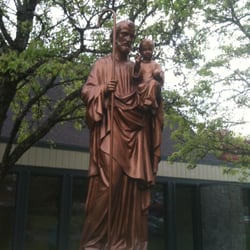 St Joseph's Catholic Church - Statue of St. Joseph that is located in front of the church.