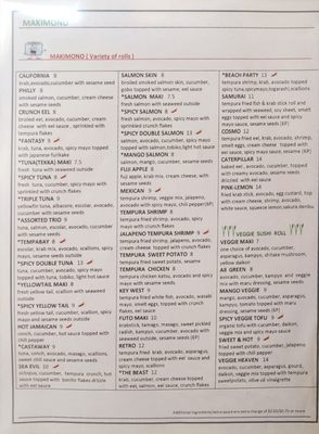 Menu photo 5 Maru Sushi & Grill Sanford, FL Menu photo 5 Maru Sushi & Grill Sanford, FL
