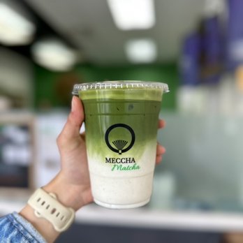 Meccha Matcha - The deep green color of the level 3 is beautiful - Desserts Near Me - Artesia, California