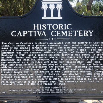 Captiva’s Historic Cemetery - Funeral Services & Cemeteries Near Me - Captiva, Florida Captiva’s Historic Cemetery - Funeral Services & Cemeteries Near Me - Captiva, Florida