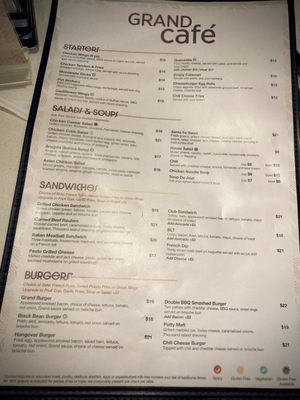 Menu photo 6 Grand Café Reno, NV