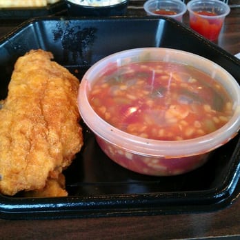 Pierce's Pitt Bar-B-Que - Catfish with Brunswick stew. - Barbeque Near Me - Williamsburg, Virginia Pierce's Pitt Bar-B-Que - Catfish with Brunswick stew. - Barbeque Near Me - Williamsburg, Virginia
