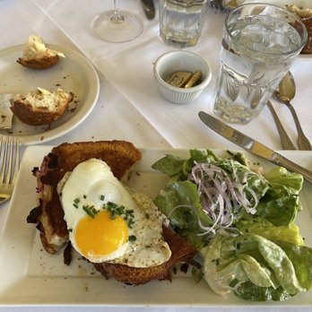 Le Troquet - Jambon Beurre Sandwich Topped with egg - French Near Me - Albuquerque, New Mexico
