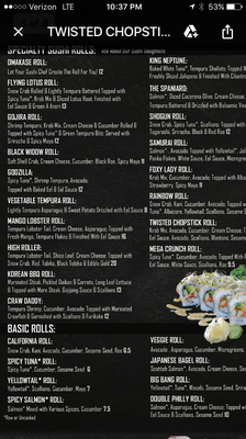 Menu photo 7 The Twisted Chopstick Deland, FL Menu photo 7 The Twisted Chopstick Deland, FL