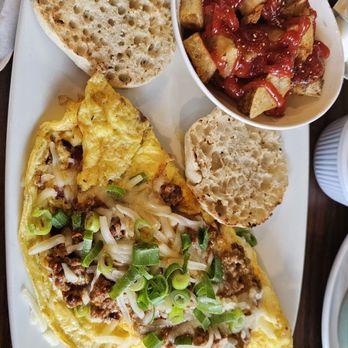 Another Broken Egg Cafe - Bacquezo omelette and potatoes - Breakfast & Brunch Near Me - Elkridge, Maryland Another Broken Egg Cafe - Bacquezo omelette and potatoes - Breakfast & Brunch Near Me - Elkridge, Maryland