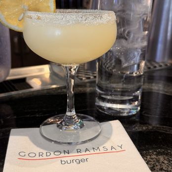 Gordon Ramsay Burger Las Vegas - Lemon drop martini - Burgers Near Me - Las Vegas, Nevada Gordon Ramsay Burger Las Vegas - Lemon drop martini - Burgers Near Me - Las Vegas, Nevada