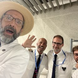 Aeropuerto Palma de Mallorca - The lovely ITA employees, who were very embarrassed, though not at fault.