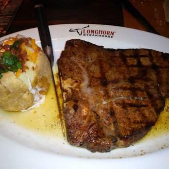 LongHorn Steakhouse - Excellent Medium Rare Porterhouse with a loaded baked potato. - American Near Me - Phoenix, Arizona LongHorn Steakhouse - Excellent Medium Rare Porterhouse with a loaded baked potato. - American Near Me - Phoenix, Arizona