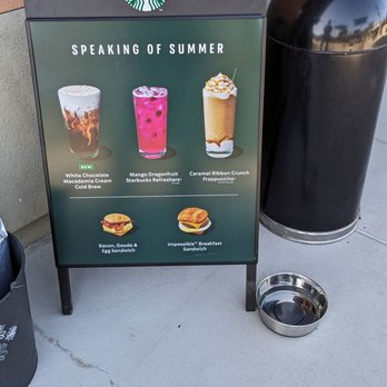Starbucks - a sign with a variety of drinks - Coffee & Tea Near Me - La Mesa, California Starbucks - a sign with a variety of drinks - Coffee & Tea Near Me - La Mesa, California