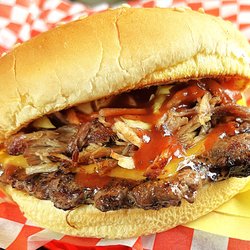 Nick's Jr Burgers and Gyros - Pulled Pork Burger