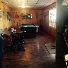 Pool table at the Flying W Pool table at the Flying W