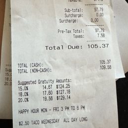 Surcharge nonsense