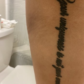 Golden Rose Tattoo Studio - Tattoo, blown out and ink unevenly fading in some of the letters. - Tattoo Near Me - Vallejo, California Golden Rose Tattoo Studio - Tattoo, blown out and ink unevenly fading in some of the letters. - Tattoo Near Me - Vallejo, California