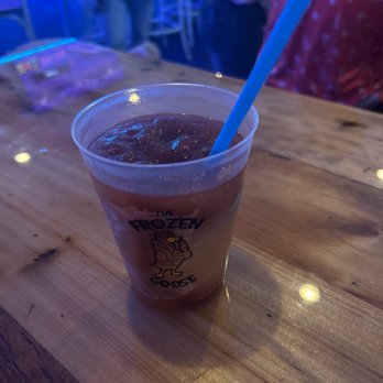 The Frozen Goose - a cold drink in a plastic cup - Cocktail Bars Near Me - Marietta, Georgia The Frozen Goose - a cold drink in a plastic cup - Cocktail Bars Near Me - Marietta, Georgia