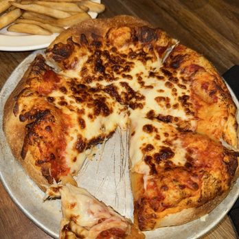 Yard House - Cheese Pizza with fries (kids menu) - Bars Near Me - East Rutherford, New Jersey Yard House - Cheese Pizza with fries (kids menu) - Bars Near Me - East Rutherford, New Jersey