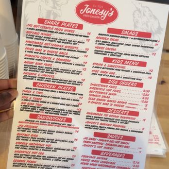 Jonesy’s Fried Chicken - Menu (06/24) - Chicken Wings Near Me - Goleta, California Jonesy’s Fried Chicken - Menu (06/24) - Chicken Wings Near Me - Goleta, California