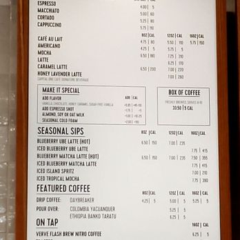 Capital One Café - Menu - Coffee & Tea Near Me - Santa Clara, California