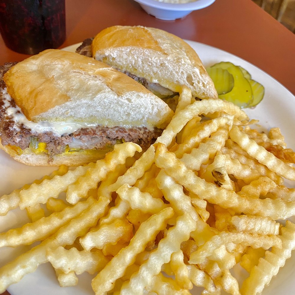 Ma's Place Restaurant - The French burger (like a Smitty), good beef patty, soft roll, flavorful, skinny krinkle cut but crispy. Good tarter too! - Breakfast & Brunch Near Me - Puyallup, Washington Ma's Place Restaurant - The French burger (like a Smitty), good beef patty, soft roll, flavorful, skinny krinkle cut but crispy. Good tarter too! - Breakfast & Brunch Near Me - Puyallup, Washington
