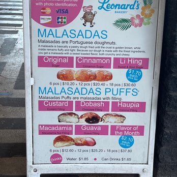 Leonard's Bakery - Menu - Bakeries Near Me - Honolulu, Hawaii