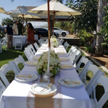 Mary’s Party Rentals - Umbrellas provided great shade - Party Equipment Rentals Near Me - Corona, California