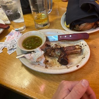Texas Roadhouse - I destroyed this perfectly salted and cooked medium rare Rib-eye!!! - Steakhouses Near Me - Flagstaff, Arizona