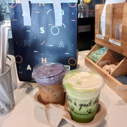 Perfect in Purple and matcha einspänner