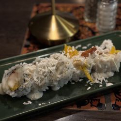Coconut tempura shrimp roll