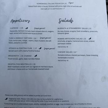 Monzu Fresh Pasta - Menu - Italian Near Me - San Diego, California Monzu Fresh Pasta - Menu - Italian Near Me - San Diego, California
