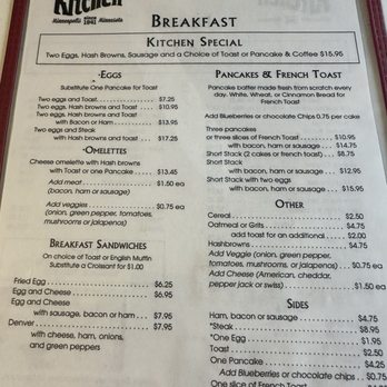 Our Kitchen - Breakfast menu - Breakfast & Brunch Near Me - Minneapolis, Minnesota