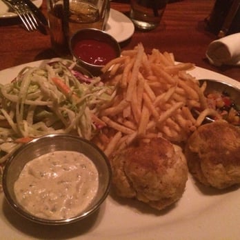 Copper Canyon Grill - Crabcakes w. Coleslaw & French fries - American Near Me - Lanham, Maryland Copper Canyon Grill - Crabcakes w. Coleslaw & French fries - American Near Me - Lanham, Maryland