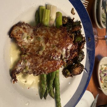 Blue Pointe - Parmesan Encrusted North Atlantic Flounder - Seafood Near Me - Fort Myers, Florida Blue Pointe - Parmesan Encrusted North Atlantic Flounder - Seafood Near Me - Fort Myers, Florida