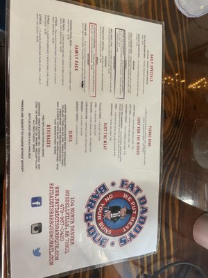 Menu photo 4 Fat Daddy's Bar-B-Que Russellville, AR