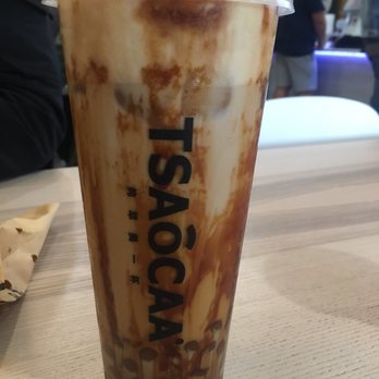 Tsaocaa - Caramel Bubble Milk Black Tea with Corjac Boba - Ice Cream & Frozen Yogurt Near Me - Indianapolis, Indiana Tsaocaa - Caramel Bubble Milk Black Tea with Corjac Boba - Ice Cream & Frozen Yogurt Near Me - Indianapolis, Indiana