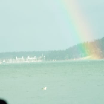 Fidalgo Bay Resort - Great pic as the rain started to subside...rainbow!!! - Campgrounds Near Me - Anacortes, Washington