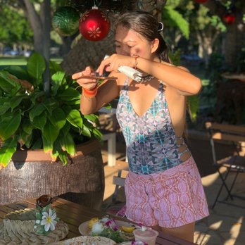 Barefoot Beach Cafe - Me trying to get the angle I'm satisfied of & making sure framing is great. - Breakfast & Brunch Near Me - Honolulu, Hawaii