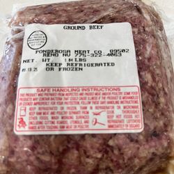 Hoagland Meat - Notice the Reno Nevada on the label. Fatty ground beef