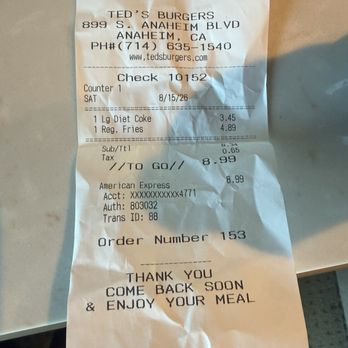 Ted's Burgers - Evidence... - Burgers Near Me - Anaheim, California Ted's Burgers - Evidence... - Burgers Near Me - Anaheim, California