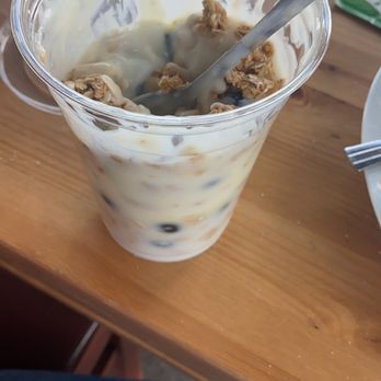 Farmhouse Cafe - Yogurt and granola with lemon curd - Breakfast & Brunch Near Me - Wendell, North Carolina Farmhouse Cafe - Yogurt and granola with lemon curd - Breakfast & Brunch Near Me - Wendell, North Carolina