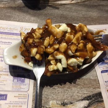 Cantine D'Amours - a spoon full of french fries - Burgers Near Me - Trois-Pistoles, Quebec