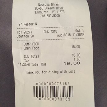 Georgia Diner - 3 coffees. Beware! - Diners Near Me - Elmhurst, New York Georgia Diner - 3 coffees. Beware! - Diners Near Me - Elmhurst, New York