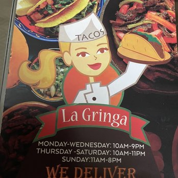 Tacos la Gringa - Menu - Tacos Near Me - Bloomfield, New Jersey