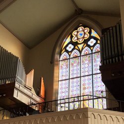 St Joseph's Church of Massillon - Choirloft window and organ