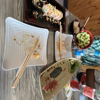 Sushi Go - The aftermath. As you can see we didn't like it at all haha. - Sushi Bars Near Me - Hurst, Texas