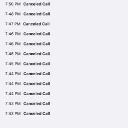 KFC - Phone log