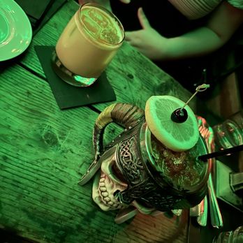 The Blind Rabbit - Death Smiles at us all (right), BYOB (left). - Cocktail Bars Near Me - Anaheim, California