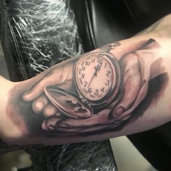 The Inksperience - Black and grey time piece - Tattoo Near Me - Abington Township, Pennsylvania The Inksperience - Black and grey time piece - Tattoo Near Me - Abington Township, Pennsylvania